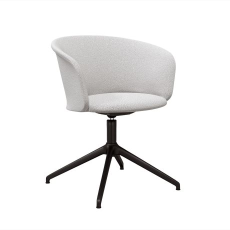 Kendo Swivel Chair 4-star Return, Porcelain / Black (UK)