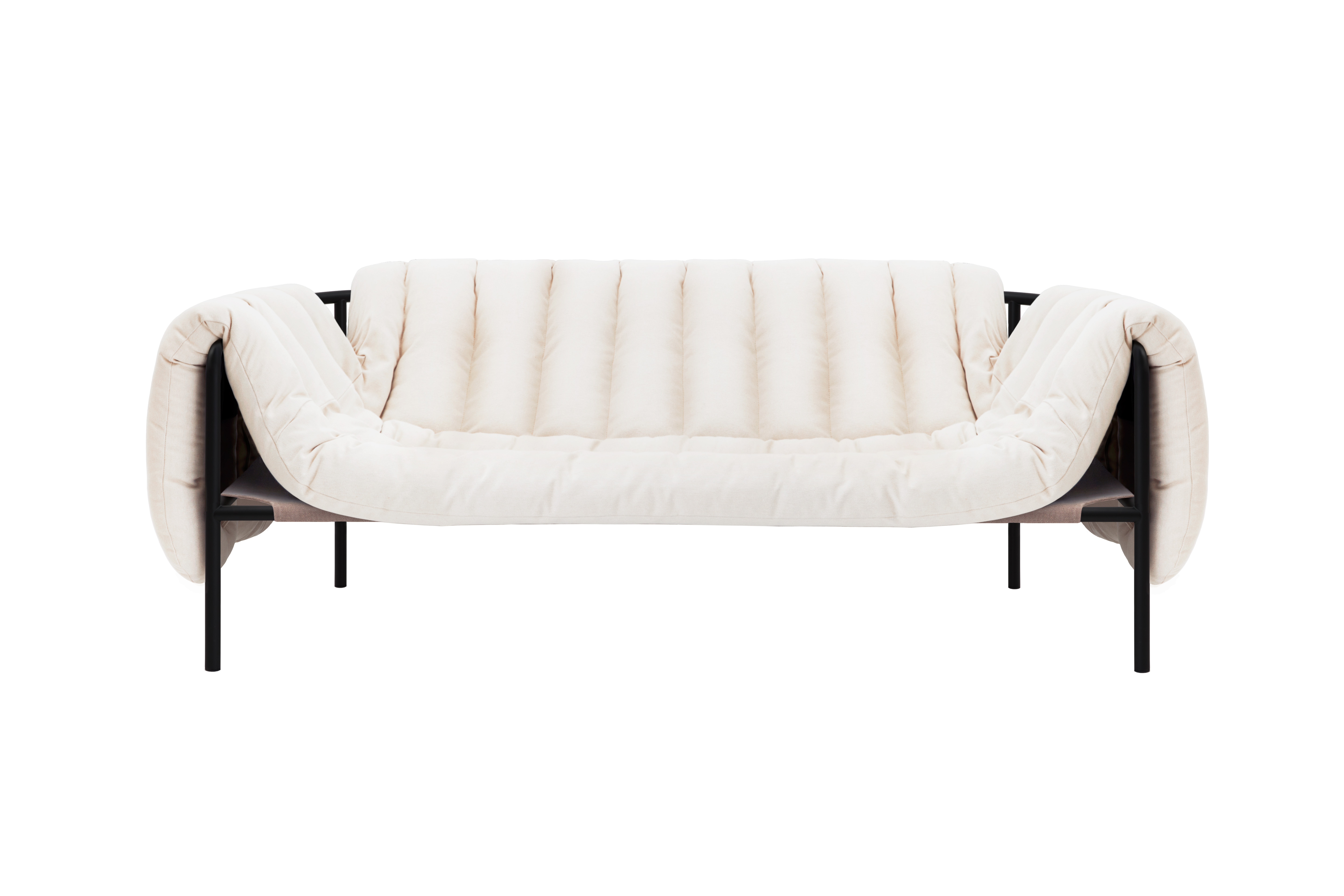 Puffy 2.5-seater Sofa, Natural / Black Grey (UK), Art. no. 20730 (image 2)