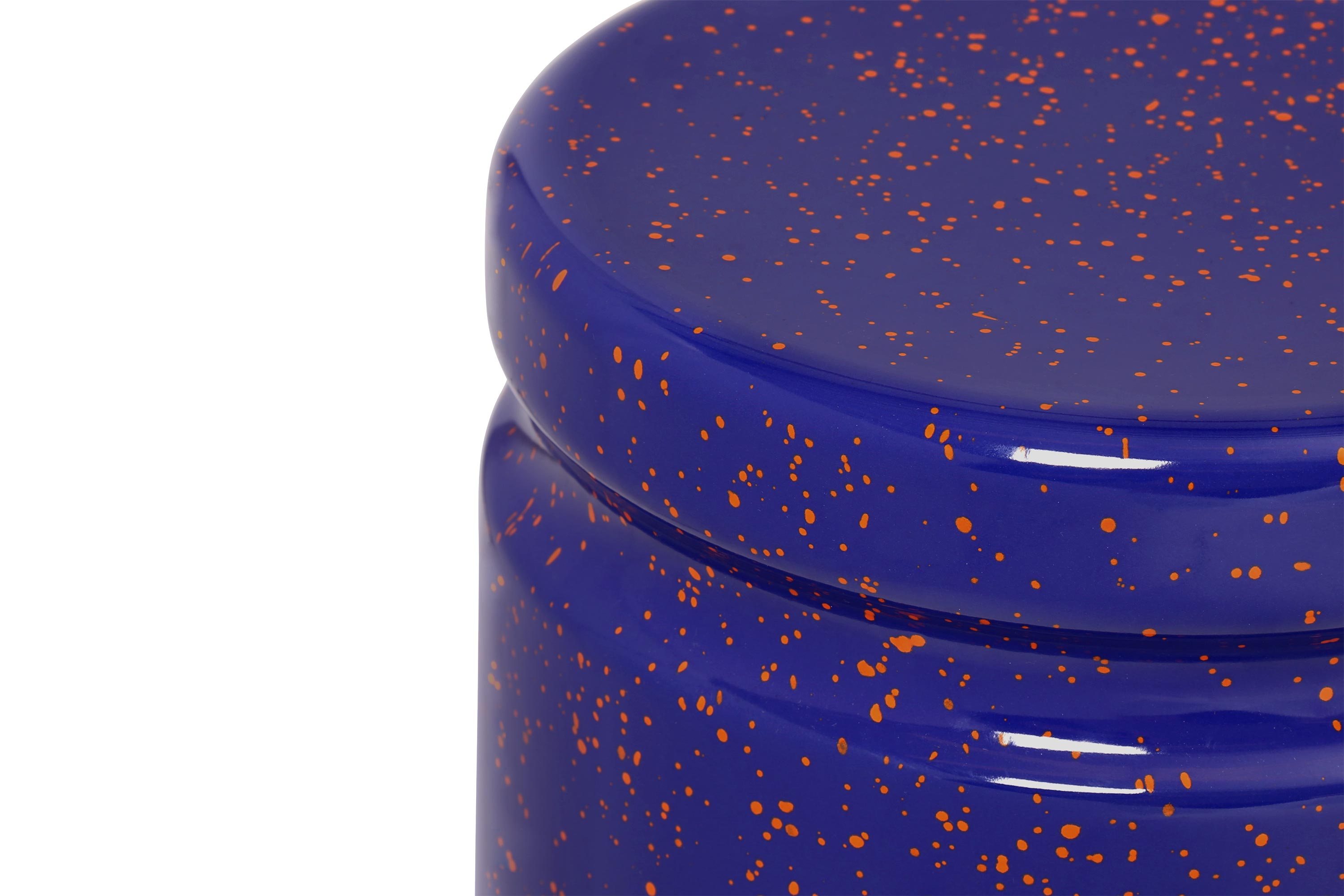 Last Stool, Blue / Orange Splatter, Art. no. 30316 (image 2)
