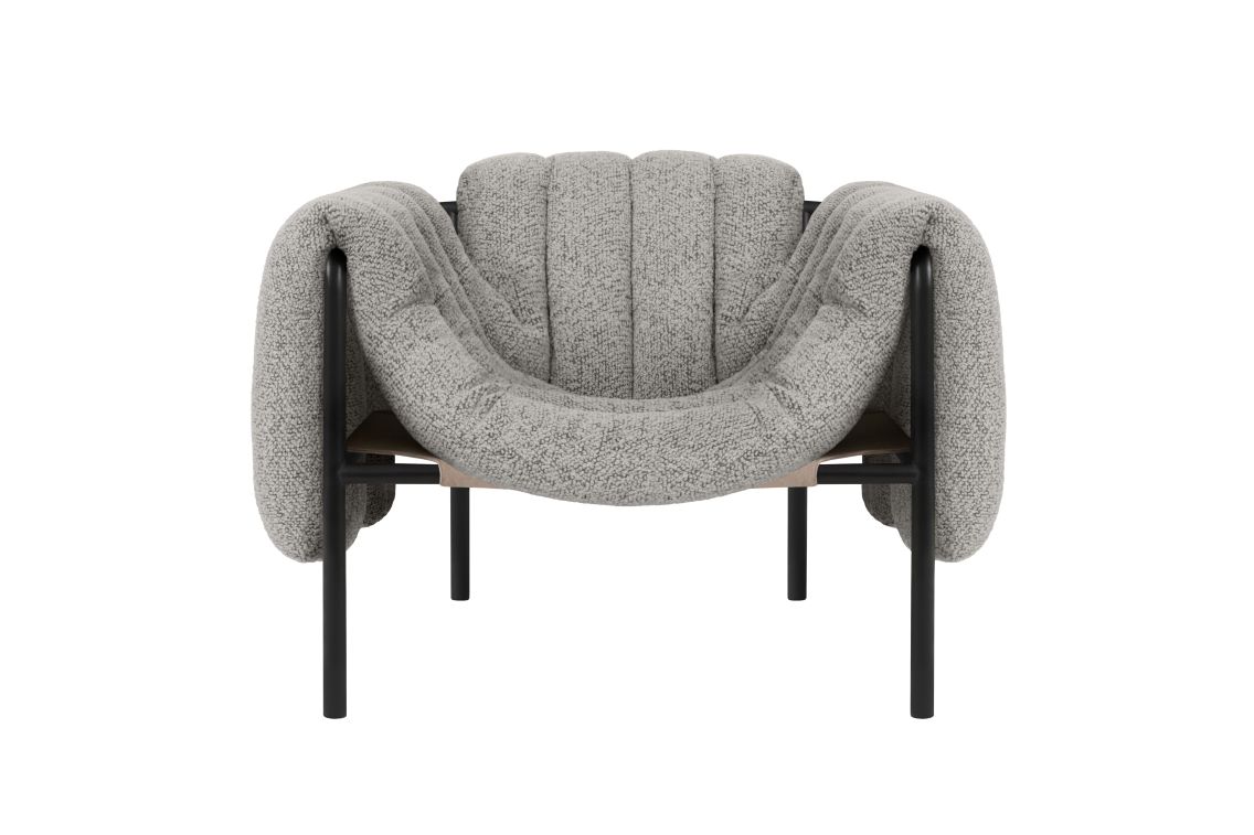 Puffy Lounge Chair, Pebble / Black Grey, Art. no. 20475 (image 2)