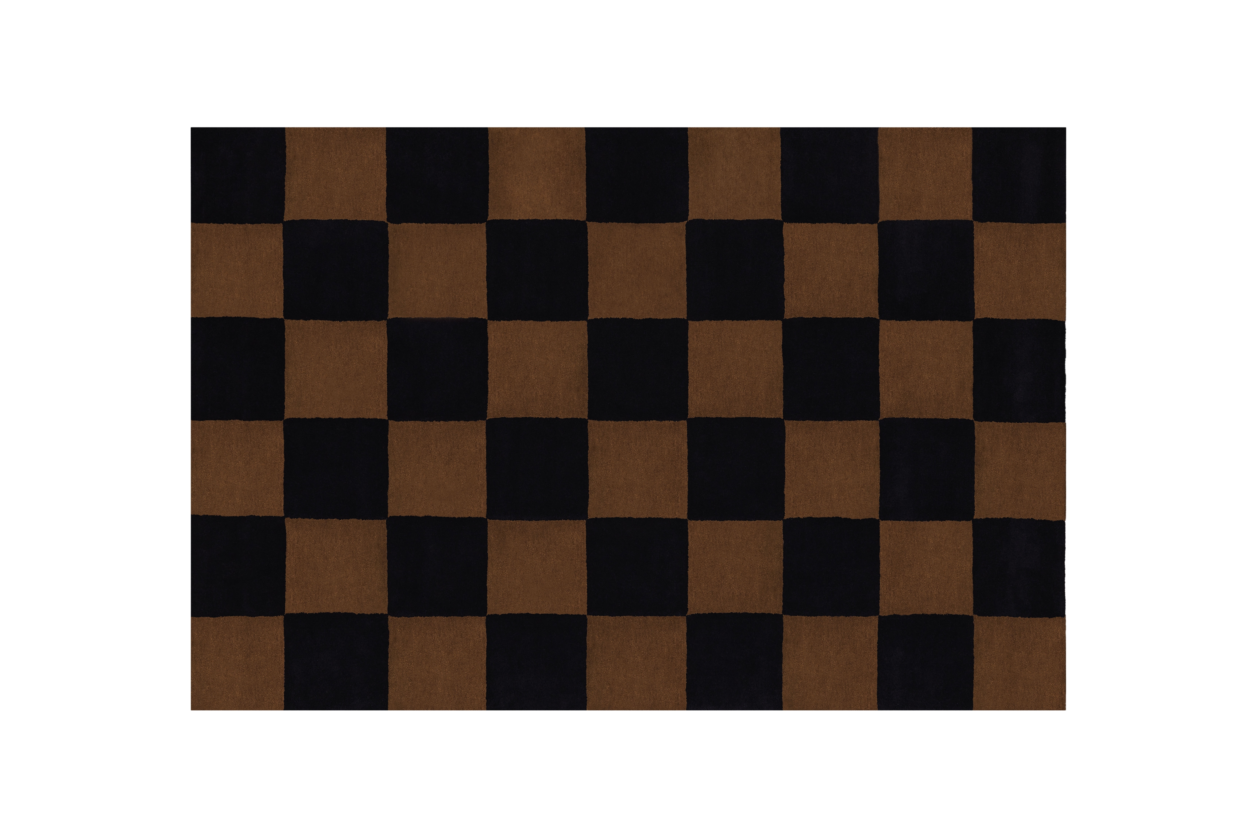 Pattern Rug Large, Black / Brown Check, Art. no. 31362 (image 1)