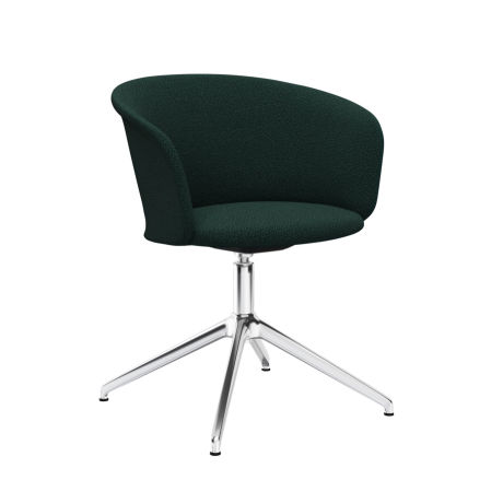 Kendo Swivel Chair 4-star Return, Pine / Polished (UK)