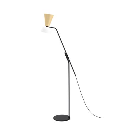 Alphabeta Floor Lamp, Beige / White