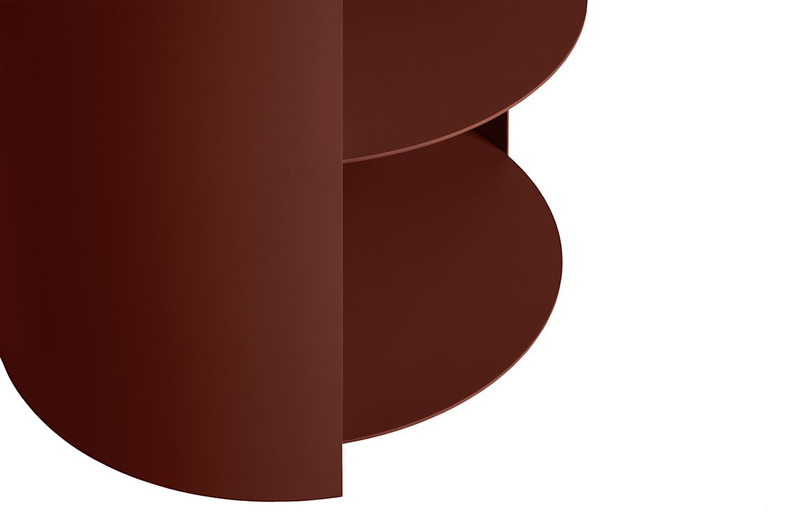 Hide Side Table, Red Brown Textured, Art. no. 30744 (image 3)