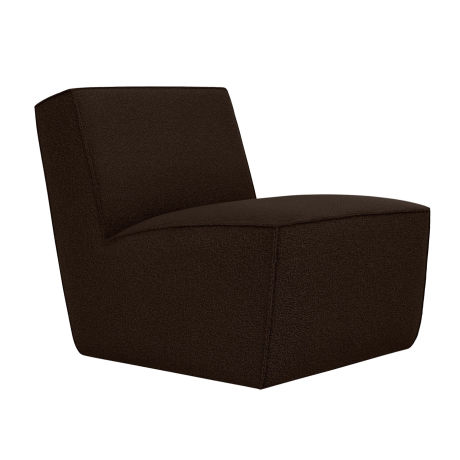 Hunk Lounge Chair, Chocolate