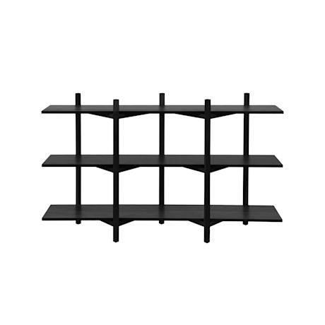 Zig Zag Shelf Low, Black