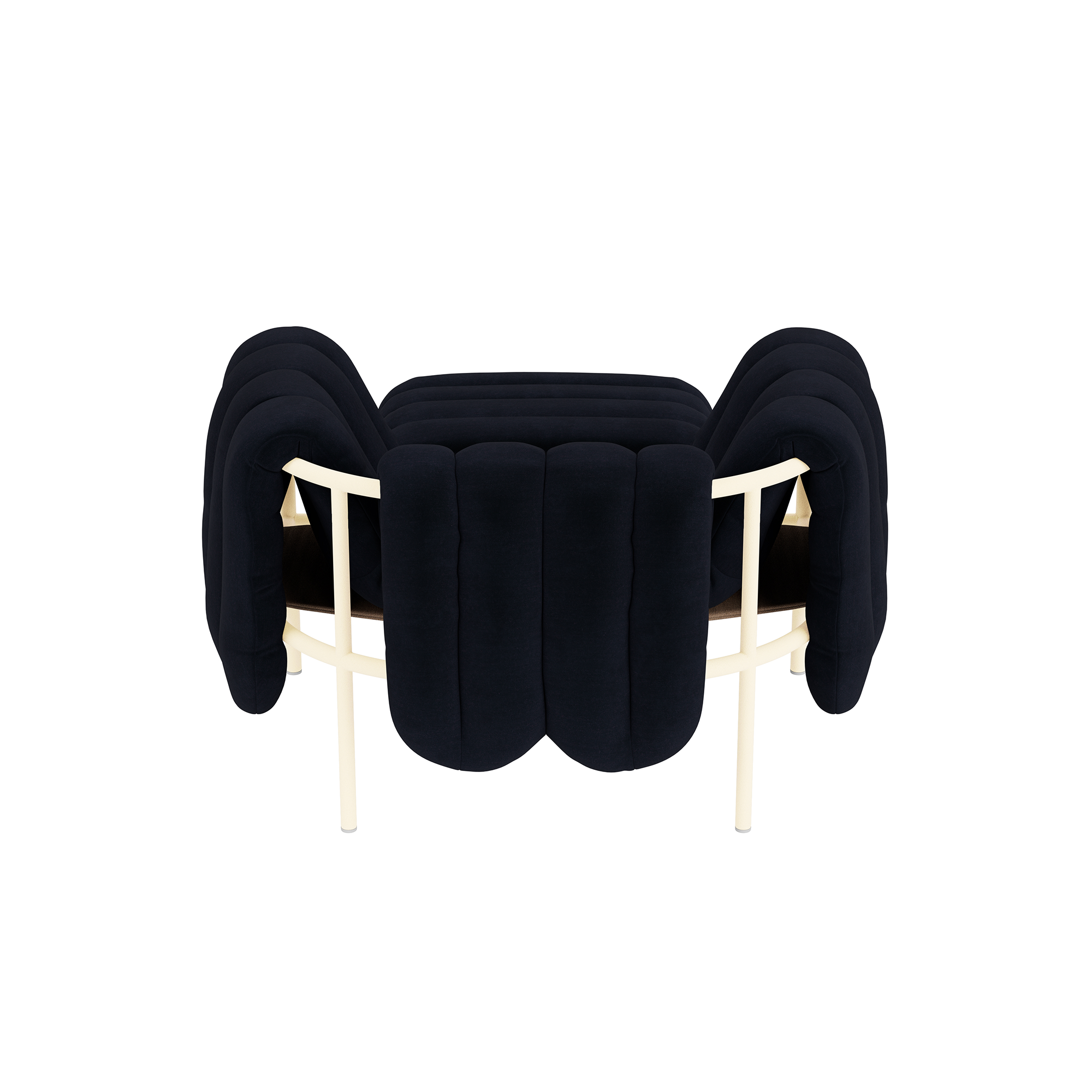 Puffy Lounge Chair + Ottoman, Velluto Coex VL30 / Cream (UK), Art. no. 32043 (image 5)