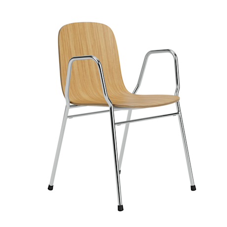 Touchwood Armchair, Beech / Chrome
