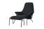 Hai Lounge Chair + Ottoman, Charcoal (UK), Art. no. 20503 (image 1)