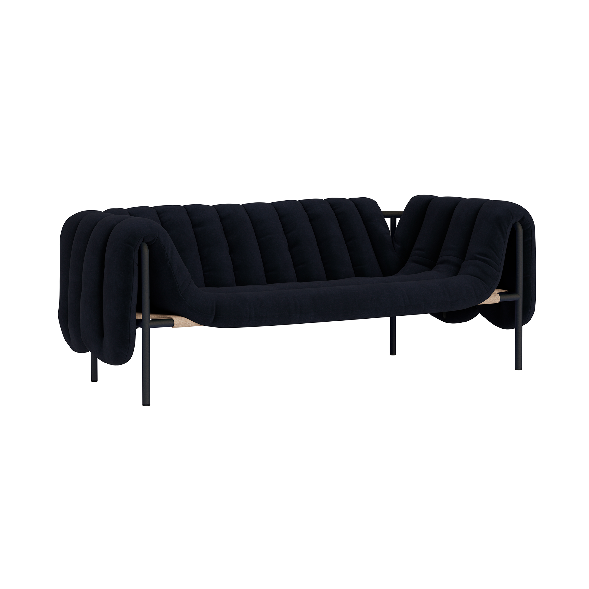 Puffy 2.5-seater Sofa, Velluto Coex VL30 / Black Grey (UK), Art. no. 31866 (image 1)