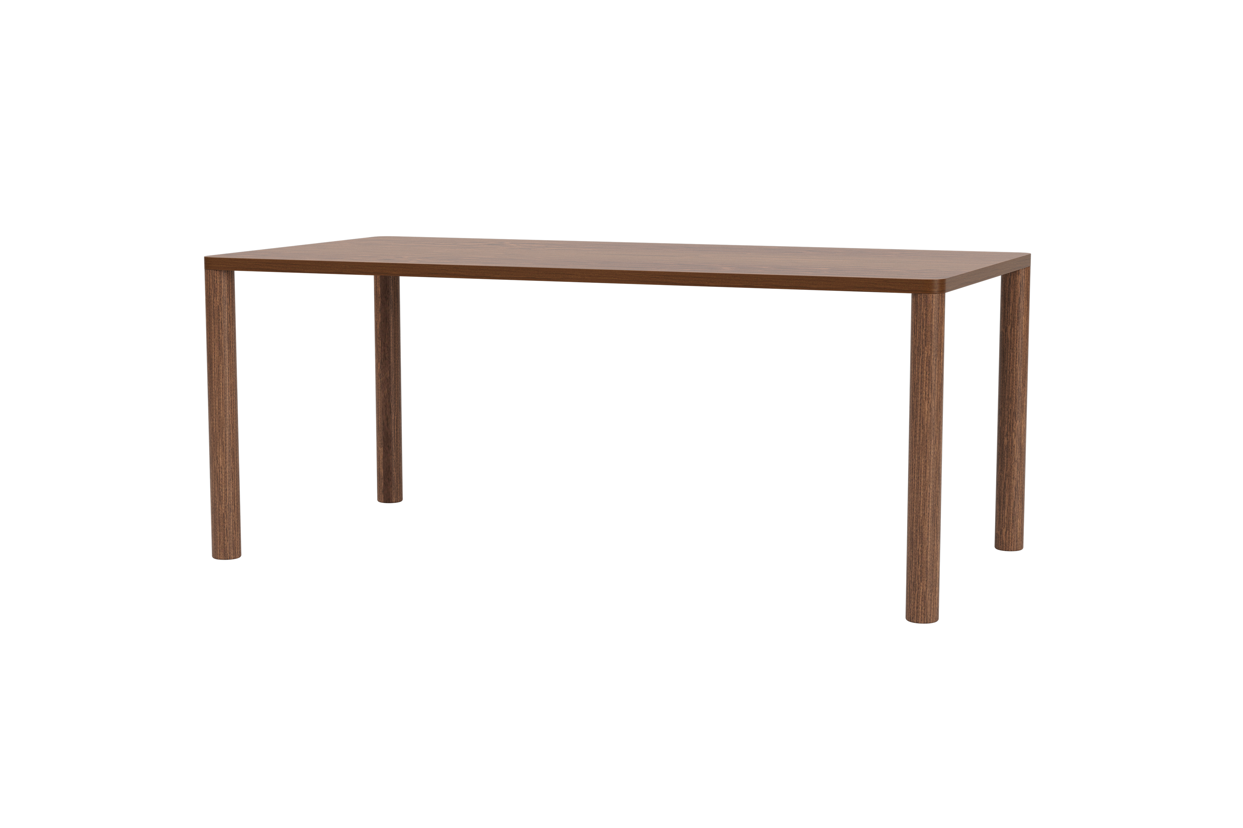 Log Table 180 cm / 71 in, Walnut, Art. no. 31649 (image 1)