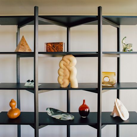 Zig Zag Shelf High, Black