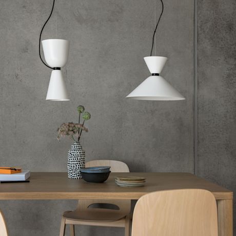 Alphabeta Pendant Uno, White / Grey