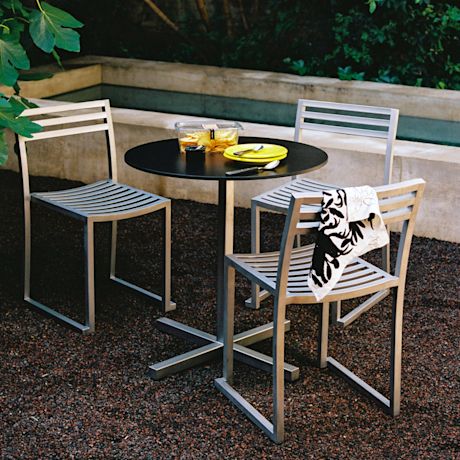 Chop Table Round, Laminate / Stainless