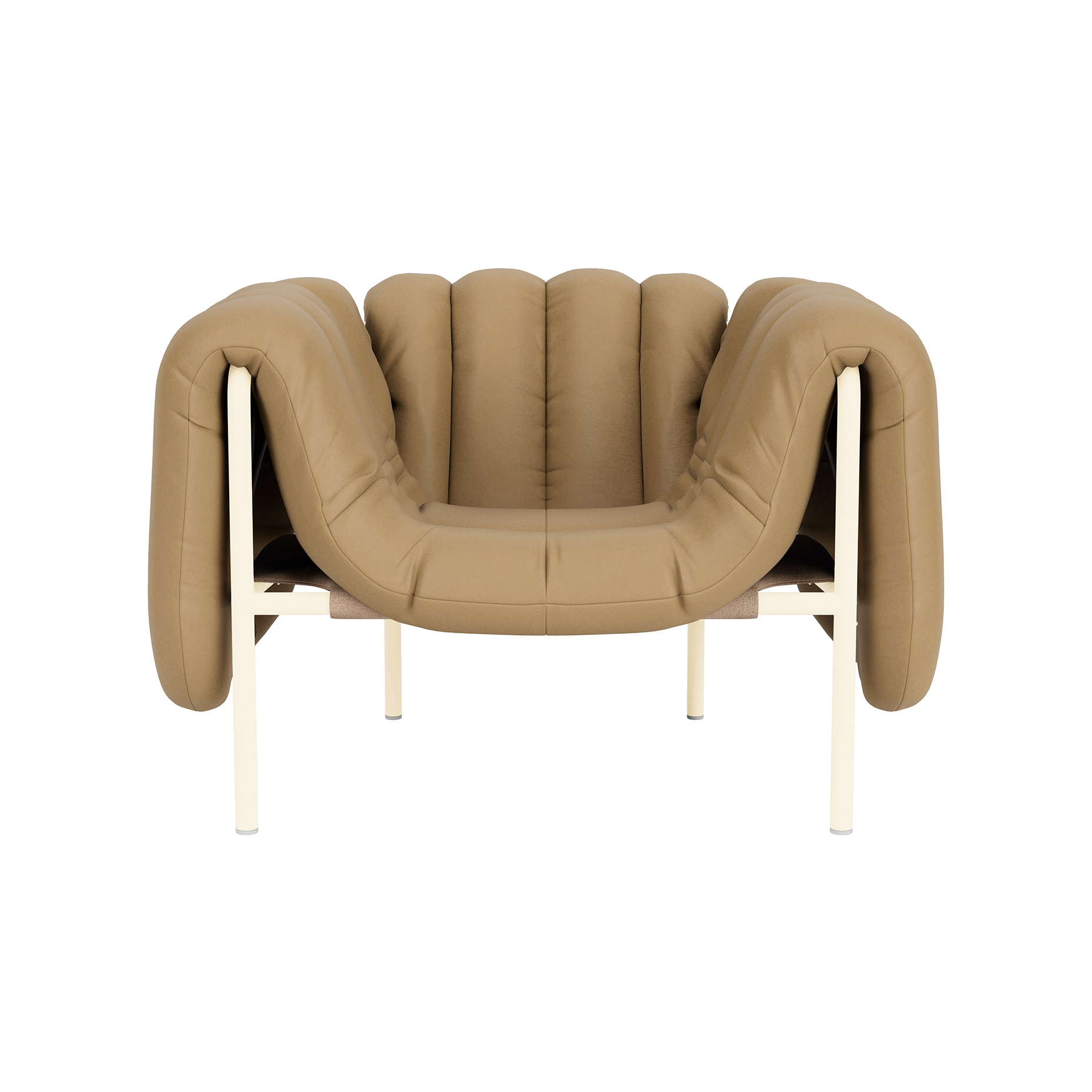 Puffy Lounge Chair, Elmosoft Leather 03009 / Cream (UK), Art. no. 90062 (image 2)