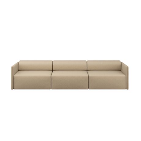 Palo Block 3-seater Sofa Low Back, Beige