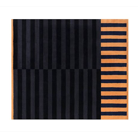 Stripe Rug Large, Alloy