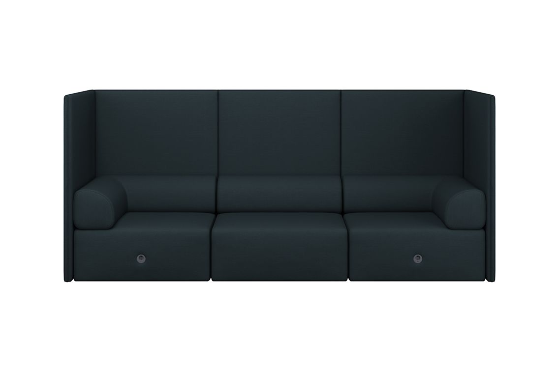 Palo Block 3-seater Sofa High Back with Armrests, Pine, Art. no. 31405 (image 4)