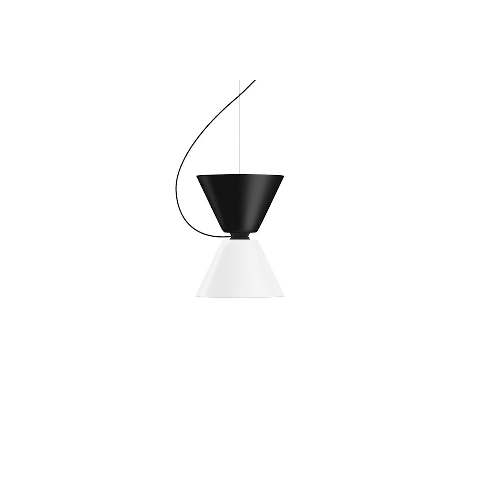 Alphabeta Pendant Uno, Black / White by Hem