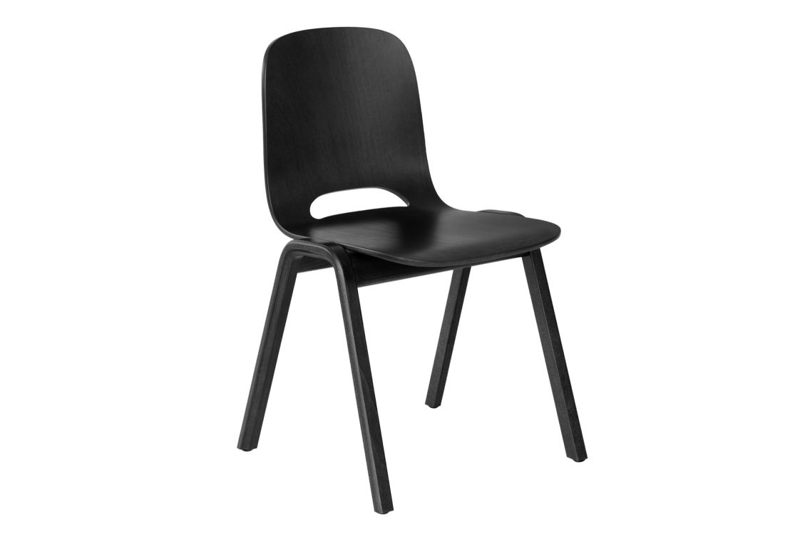 Touchwood Chair (Wooden legs), Black, Art. no. 30090 (image 1)