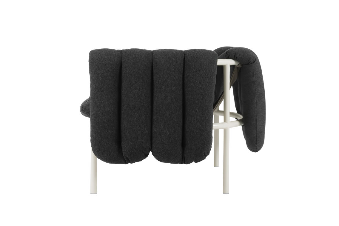 Puffy Lounge Chair, Anthracite / Cream, Art. no. 20198 (image 3)