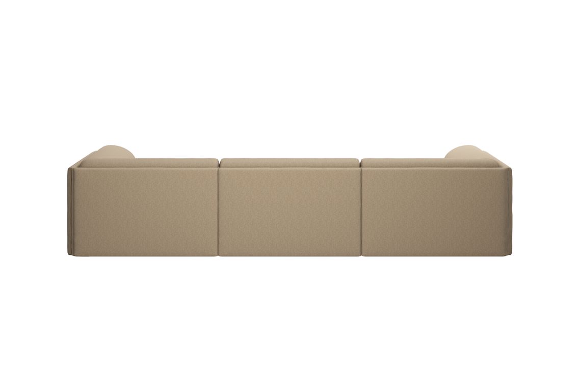 Palo Block 3-seater Sofa Low Back with Armrests, Beige (UK), Art. no. 20755 (image 2)