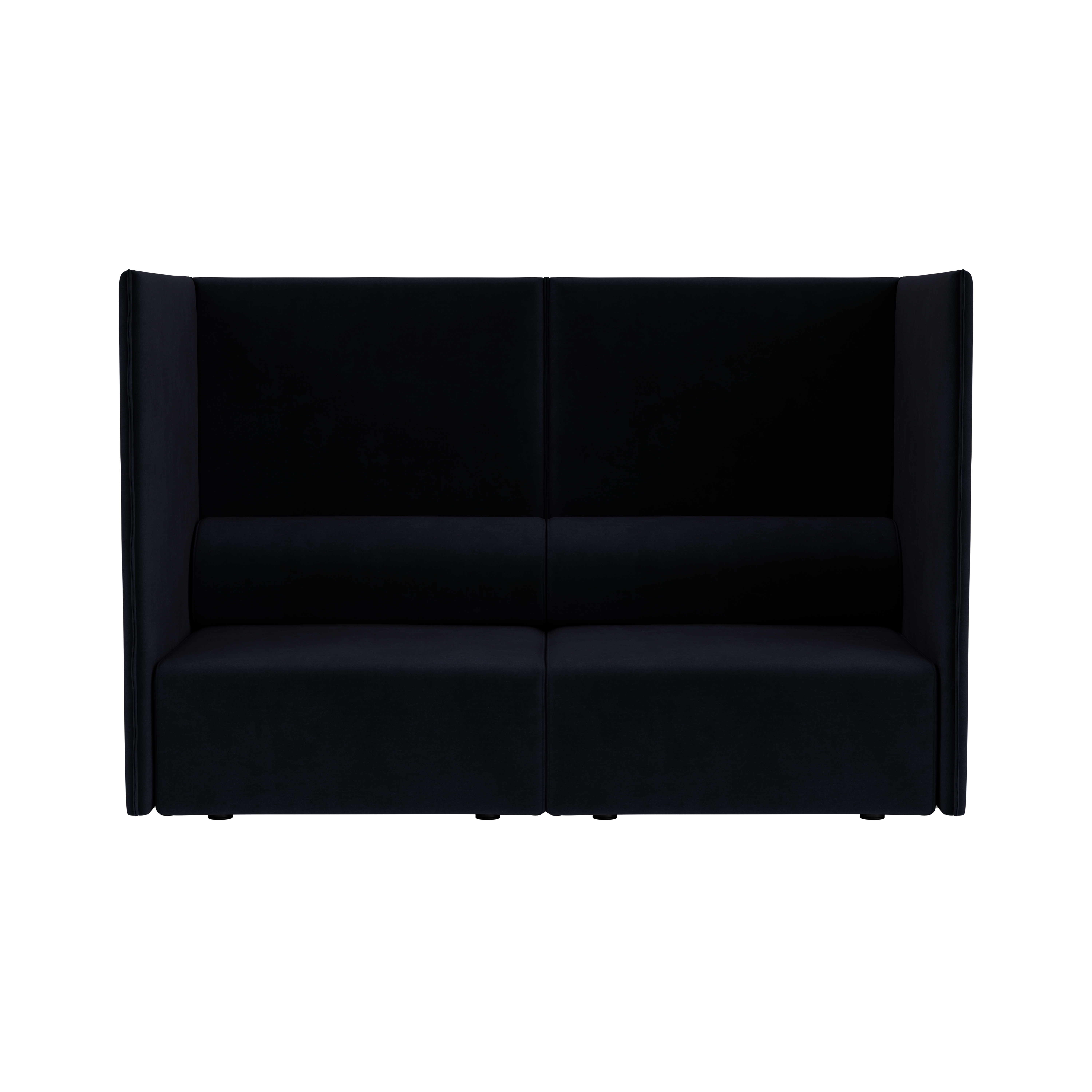 Palo Block 2-seater Sofa High Back, Velluto Coex VL30