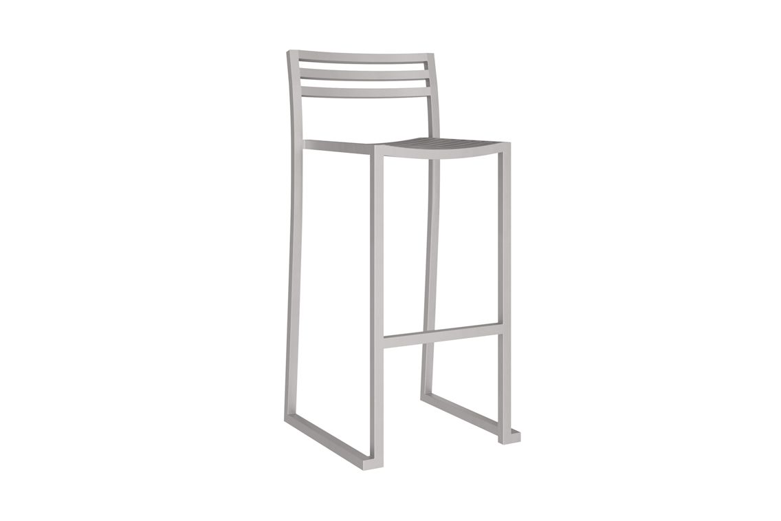 Chop Bar Chair, Sandblasted Stainless Steel, Art. no. 31308 (image 1)