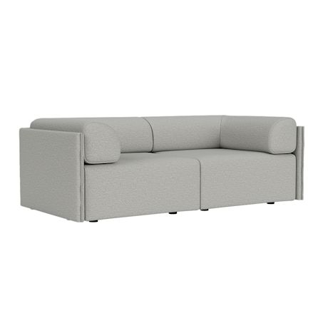 Palo Block 2-seater Sofa Low Back with Armrests, Amdal 130