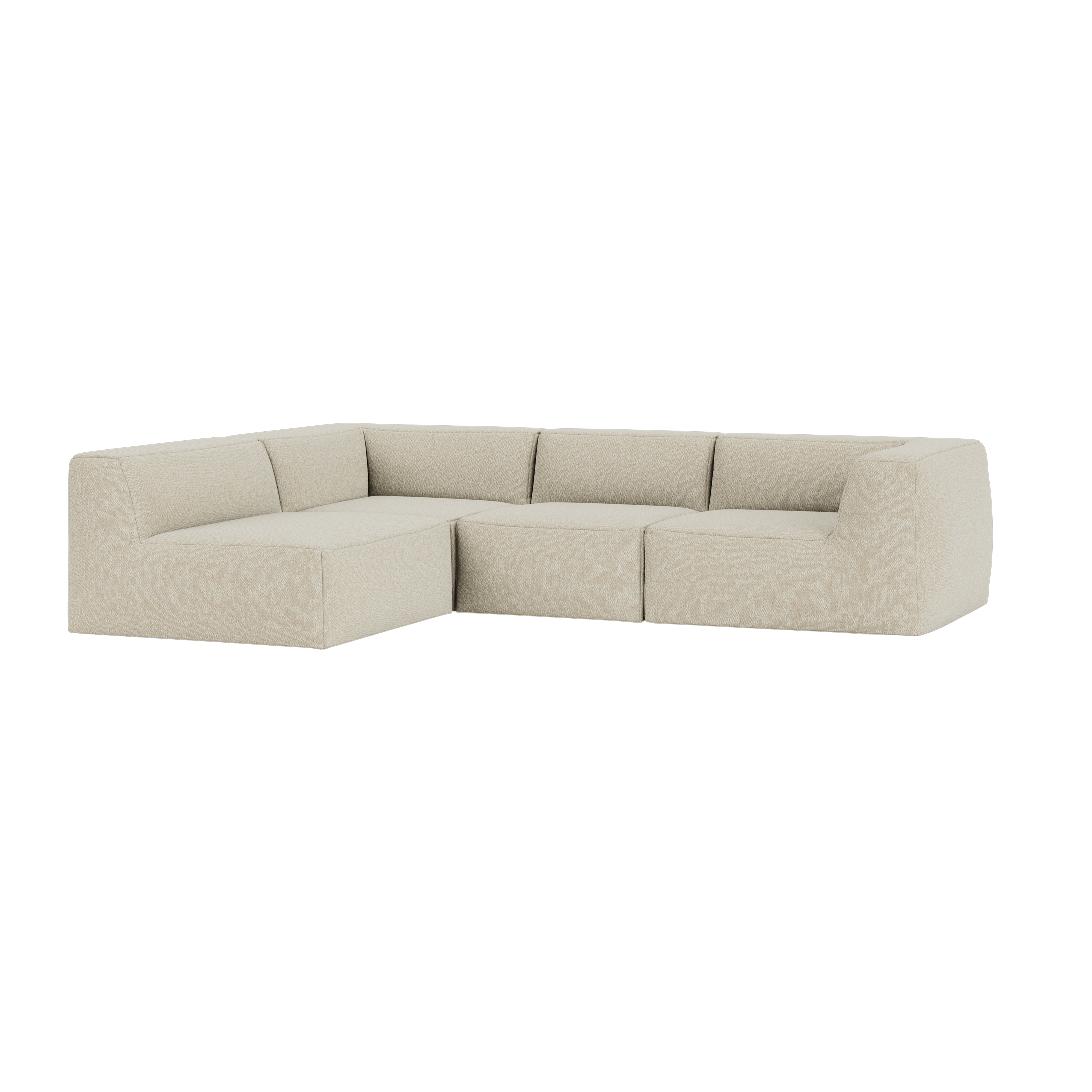 Great 3-seater Sofa Narrow Corner Left, Safire 0014 (UK)