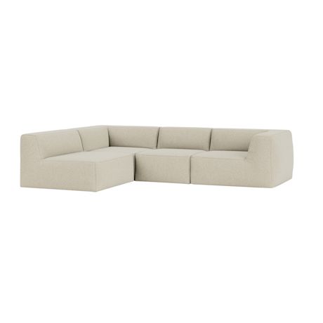 Great 3-seater Sofa Narrow Corner Left, Safire 0014 (UK)
