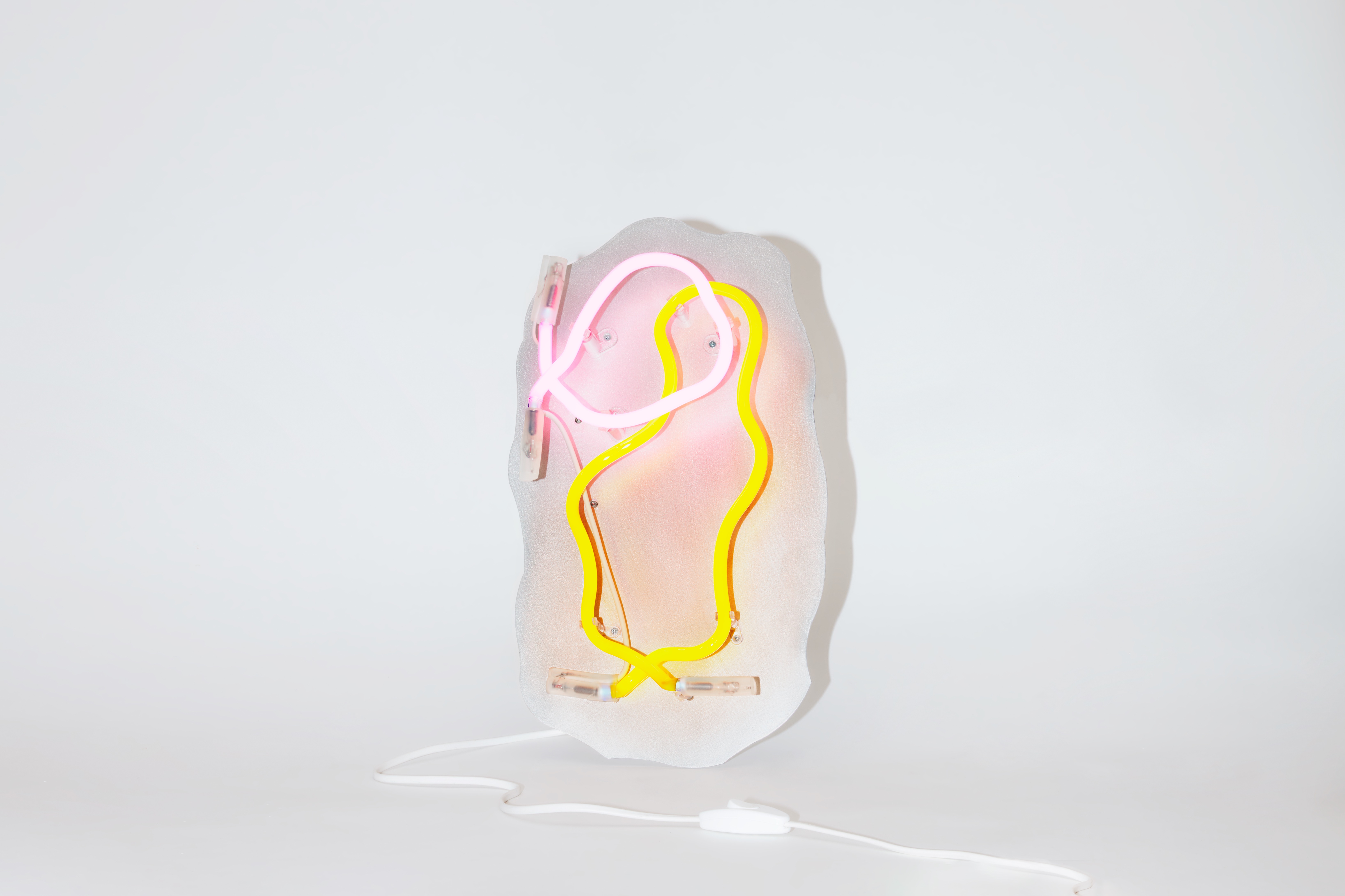 Globos Neon Tall (US), Yellow / Pink — Hem