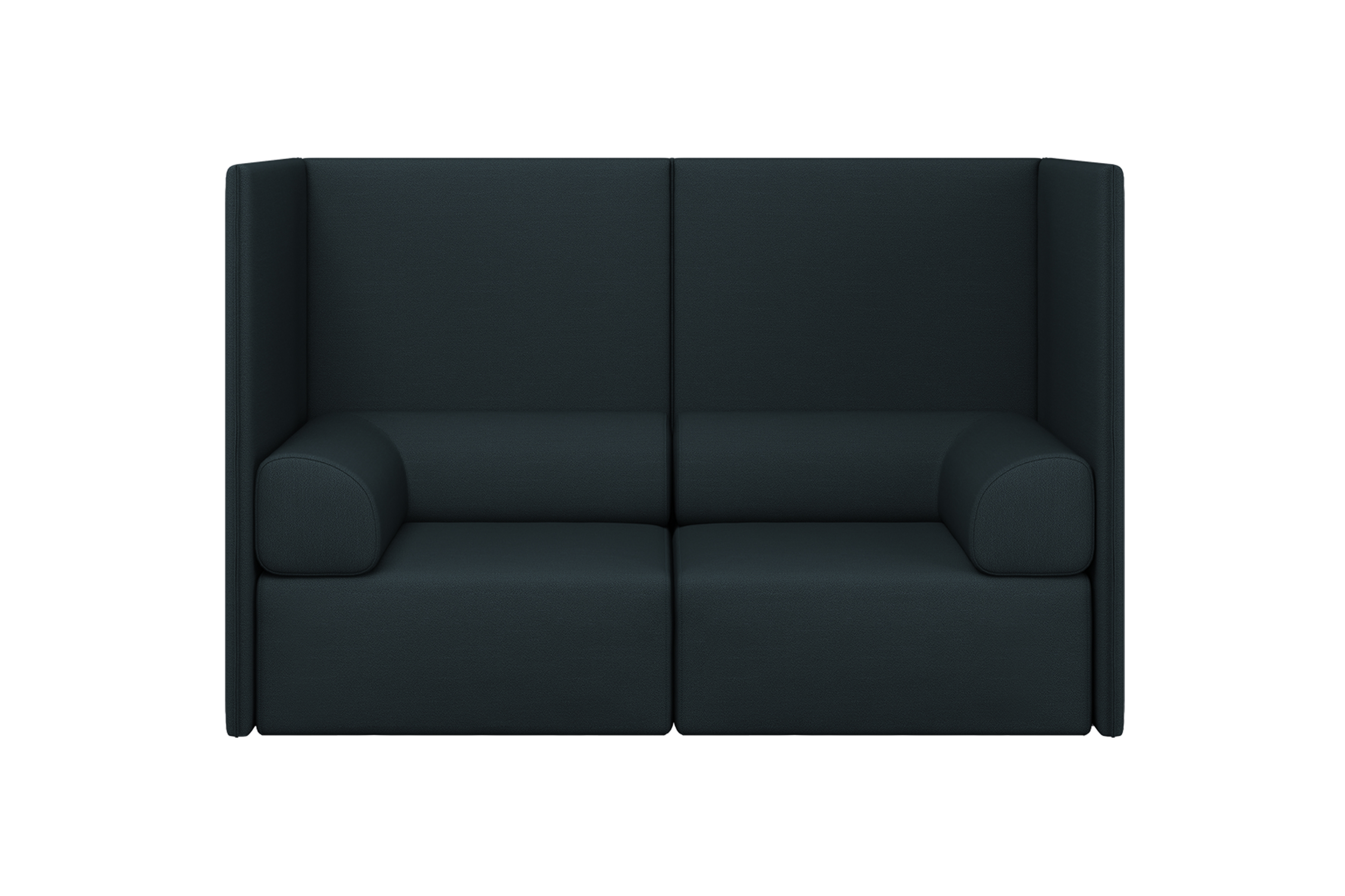 Palo Block 2-seater Sofa High Back with Armrests, Pine, Art. no. 31393 (image 1)