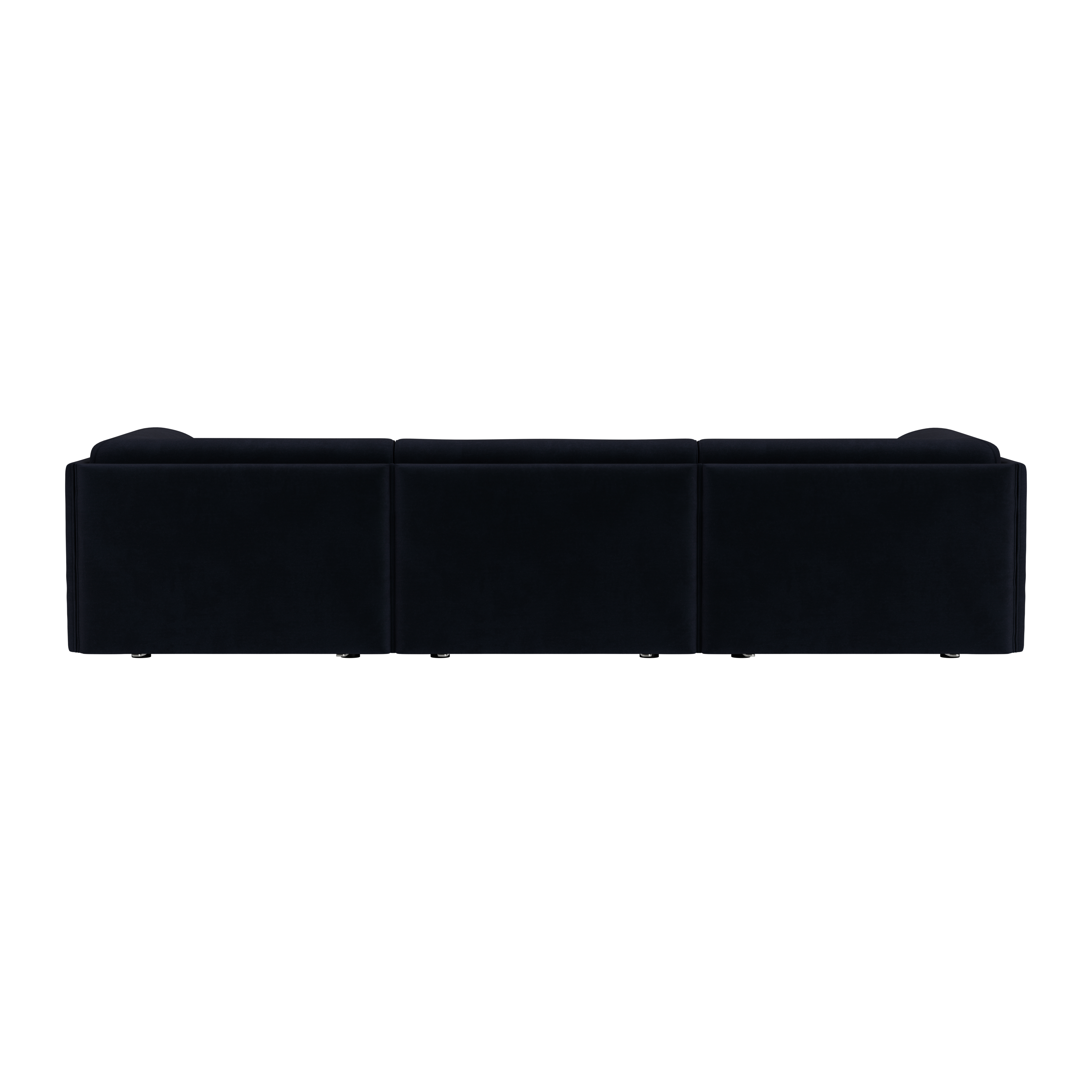 Palo Block 3-seater Sofa Low Back with Armrests, Velluto Coex VL30 (UK), Art. no. 31946 (image 5)