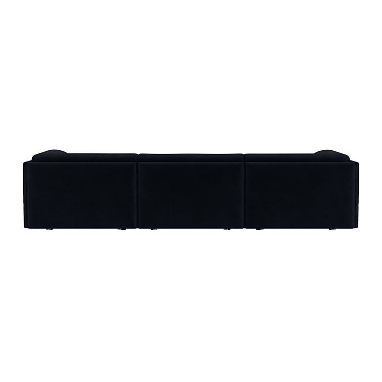 Palo Block 3-seater Sofa Low Back with Armrests, Velluto Coex VL30 (UK), Art. no. 31946 (image 5)