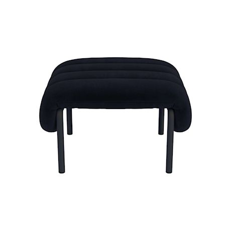 Puffy Ottoman, Velluto Coex VL30 / Black Grey