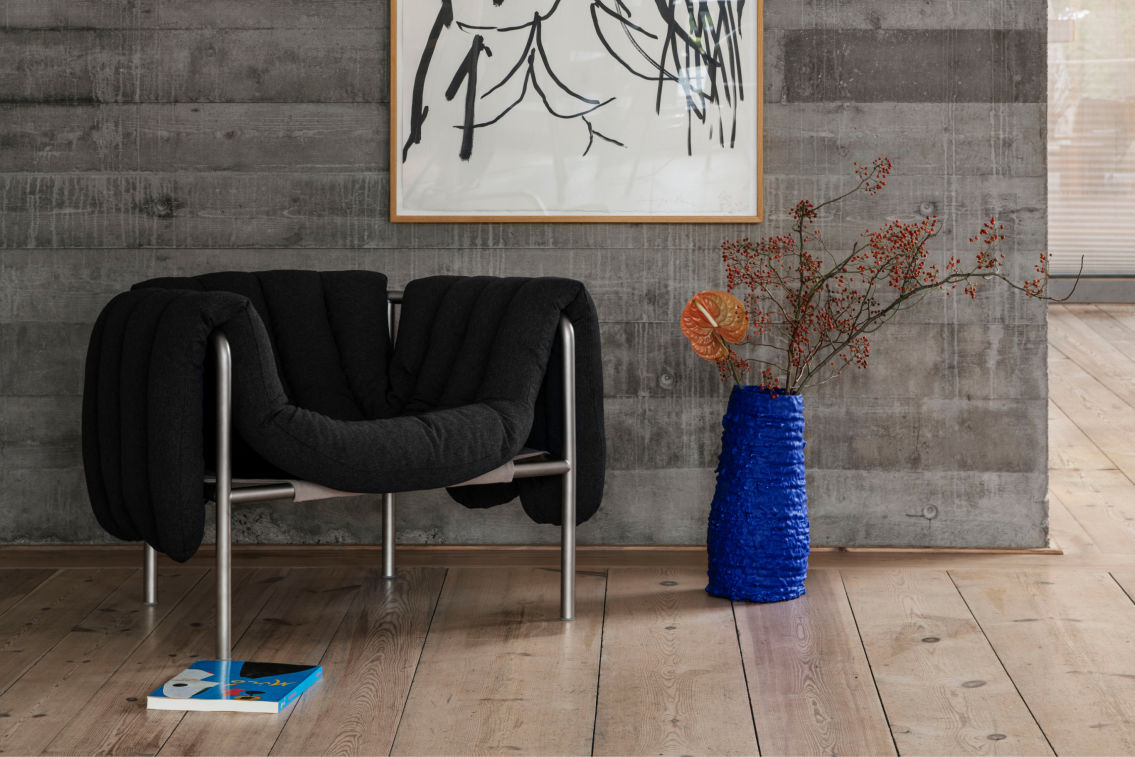 Puffy Lounge Chair, Anthracite / Black Grey (UK), Art. no. 20641 (image 8)
