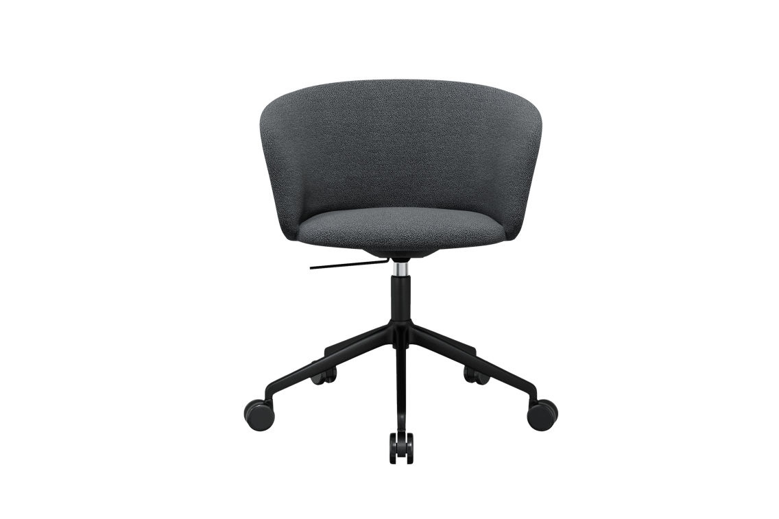 Kendo Swivel Chair 5-star Castors, Graphite / Black (UK), Art. no. 20515 (image 2)