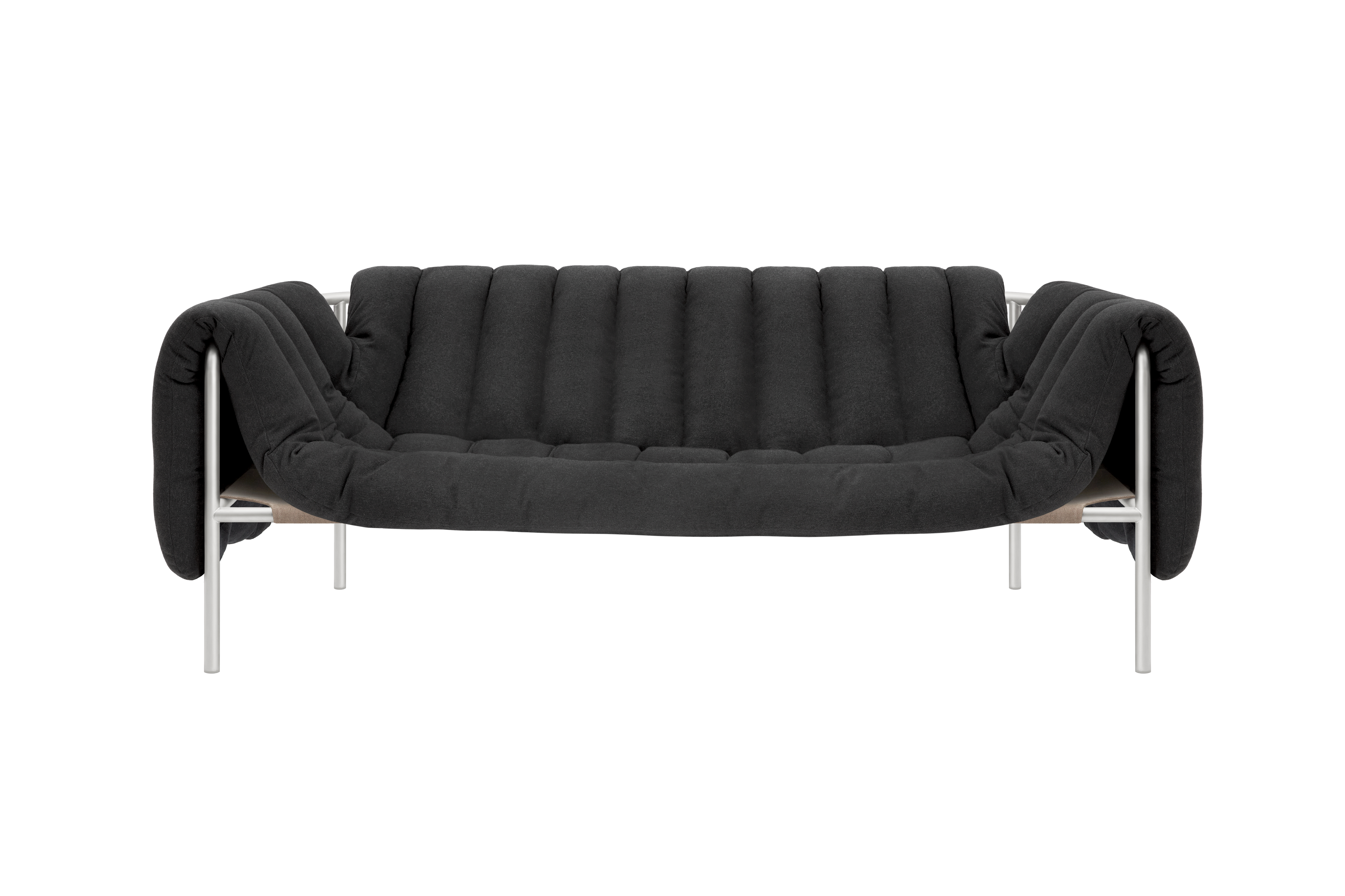 Puffy 2.5-seater Sofa, Anthracite / Stainless, Art. no. 20720 (image 2)
