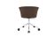 Kendo Swivel Chair 5-star Castors, Rosewood / Polished, Art. no. 20462 (image 4)