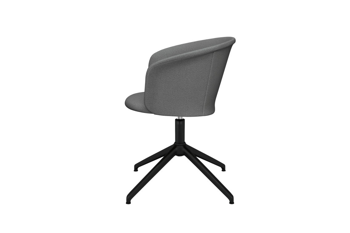 Kendo Swivel Chair 4-star Return, Grey / Black (UK), Art. no. 20554 (image 3)