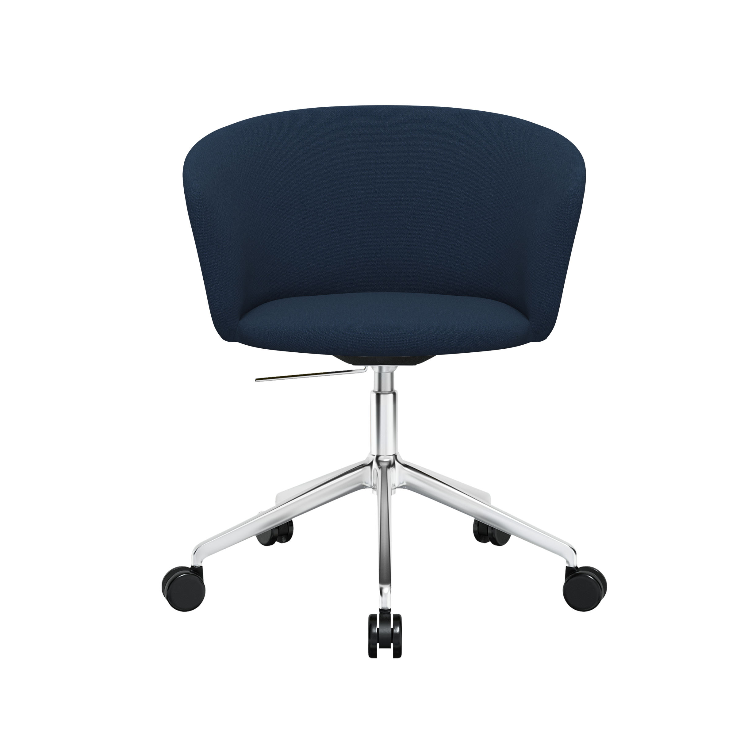 Kendo Swivel Chair 5-star Castors, Dark Blue / Polished