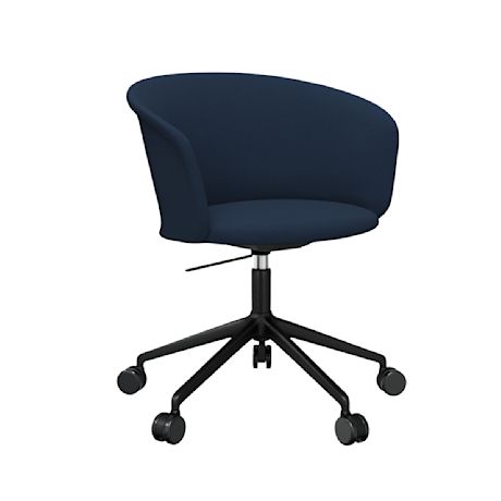 Kendo Swivel Chair 5-star Castors, Dark Blue / Black (UK)