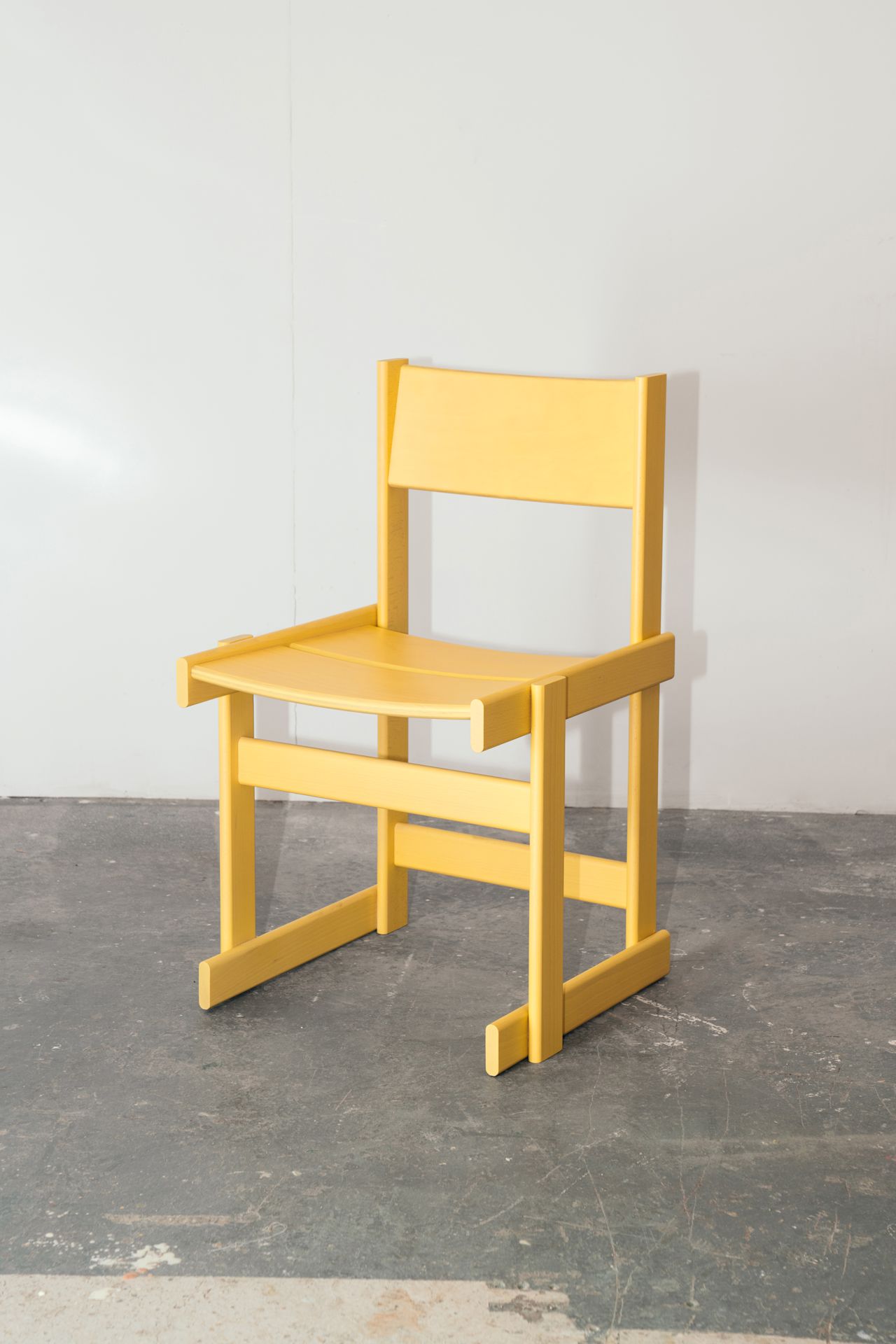 An editorial image from behind the scenes of making Bullnose Chair by designer Marco Campardo.