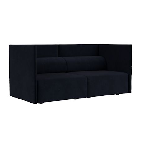 Palo Block 2-seater Sofa Medium Back, Velluto Coex VL30
