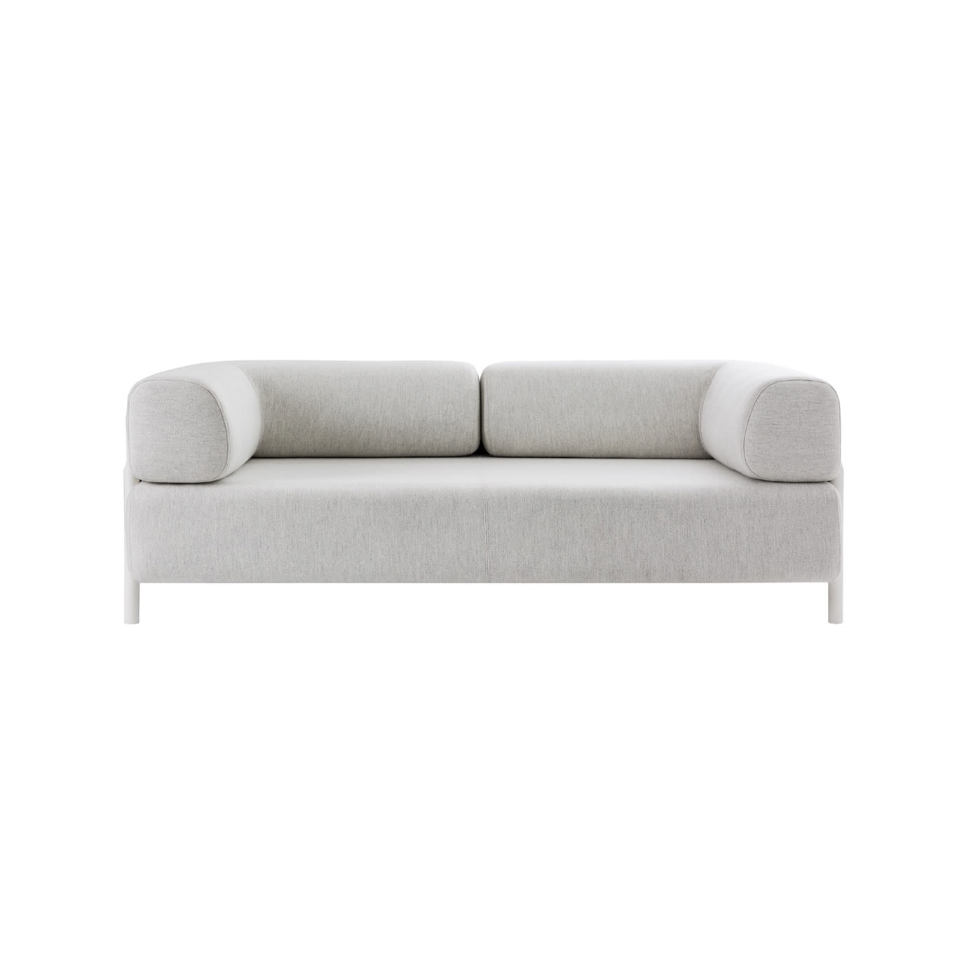2-seater Sofa with Armrests, Chalk