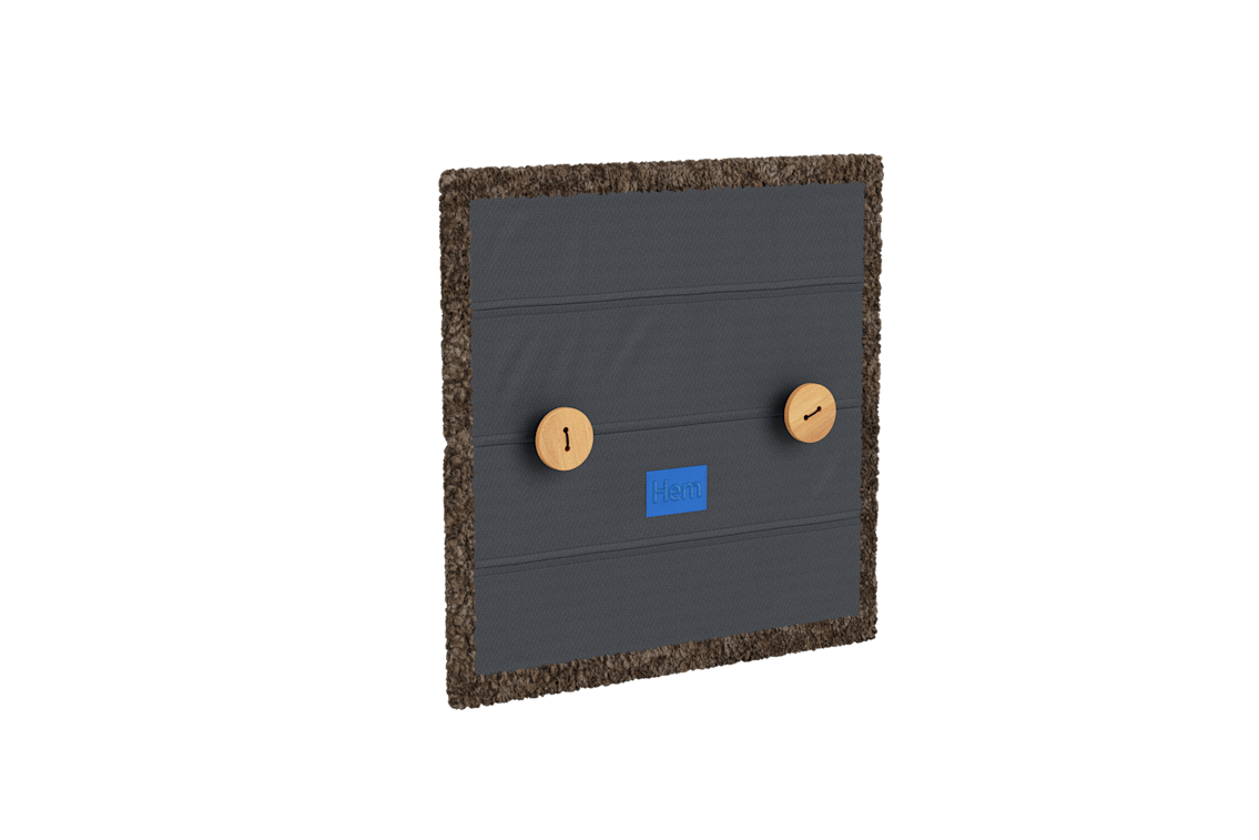 Bullnose Lounge Chair, Yellow / Taupe Sheepskin Seat Pad, Art. no. 31668 (image 6)