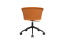 Kendo Swivel Chair 5-star Castors, Cognac Leather / Black, Art. no. 20246 (image 4)