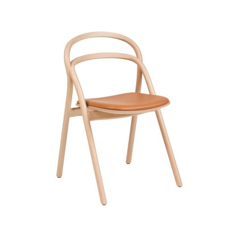 Udon Chair, Natural / Cognac Leather (UK)