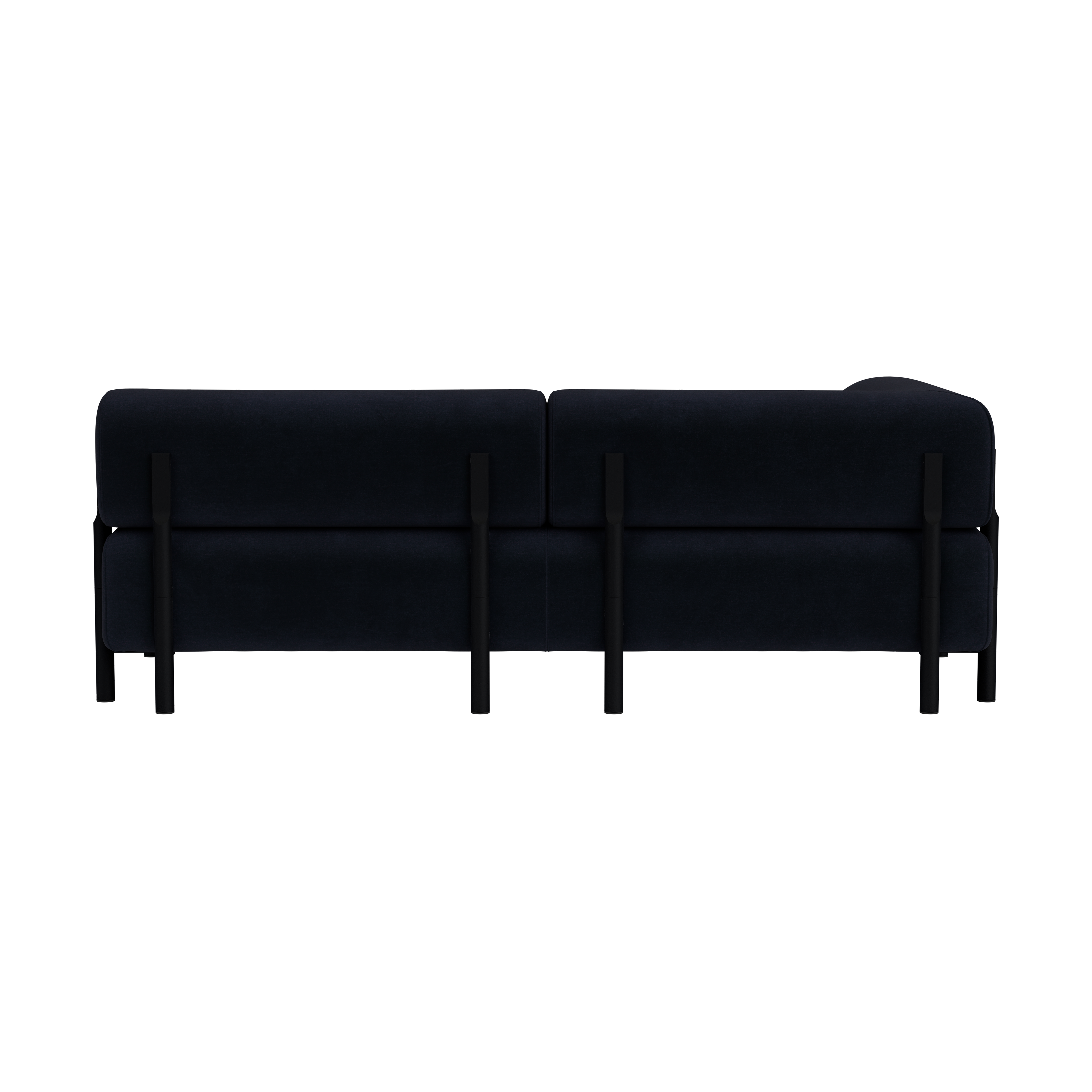 Palo 2-seater Sofa Chaise Left, Velluto Coex VL30/Black, Art. no. 31874 (image 5)